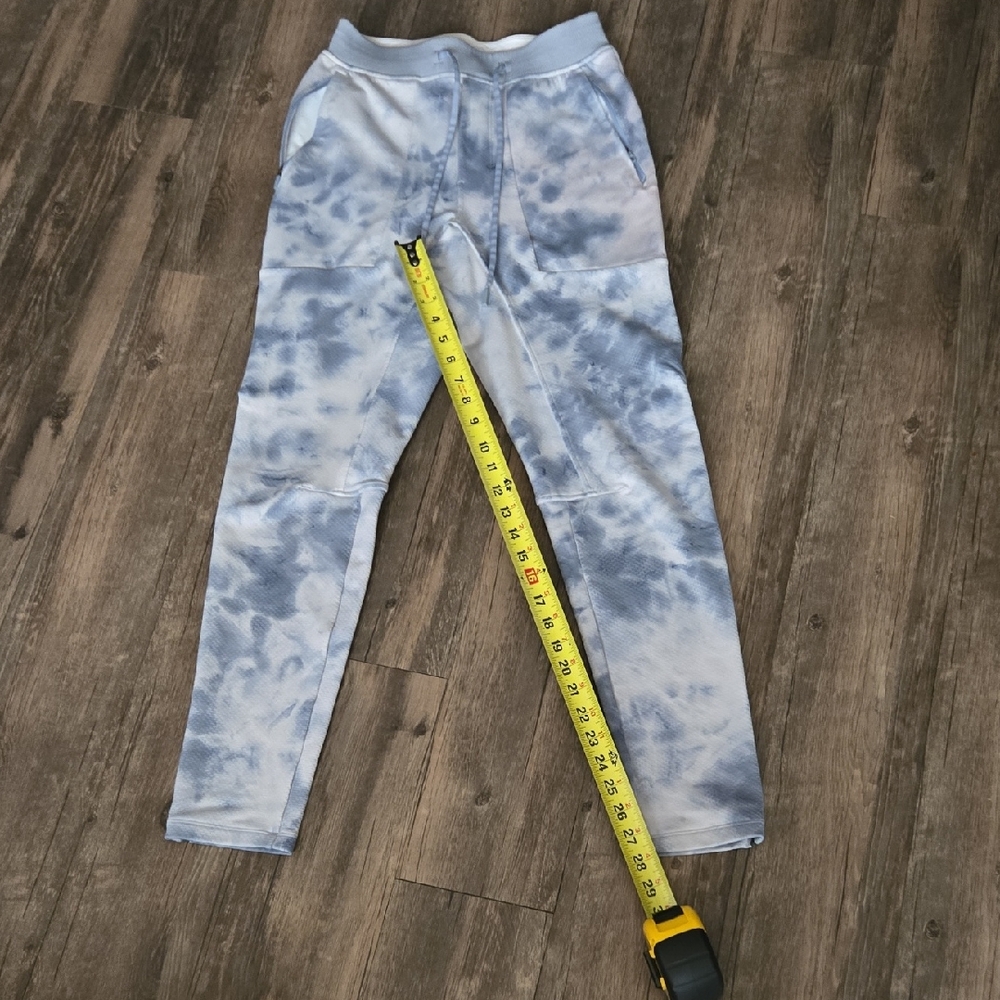Lululemon Textured Tech Jogger Blue Grey Diamond Dye EUC XS